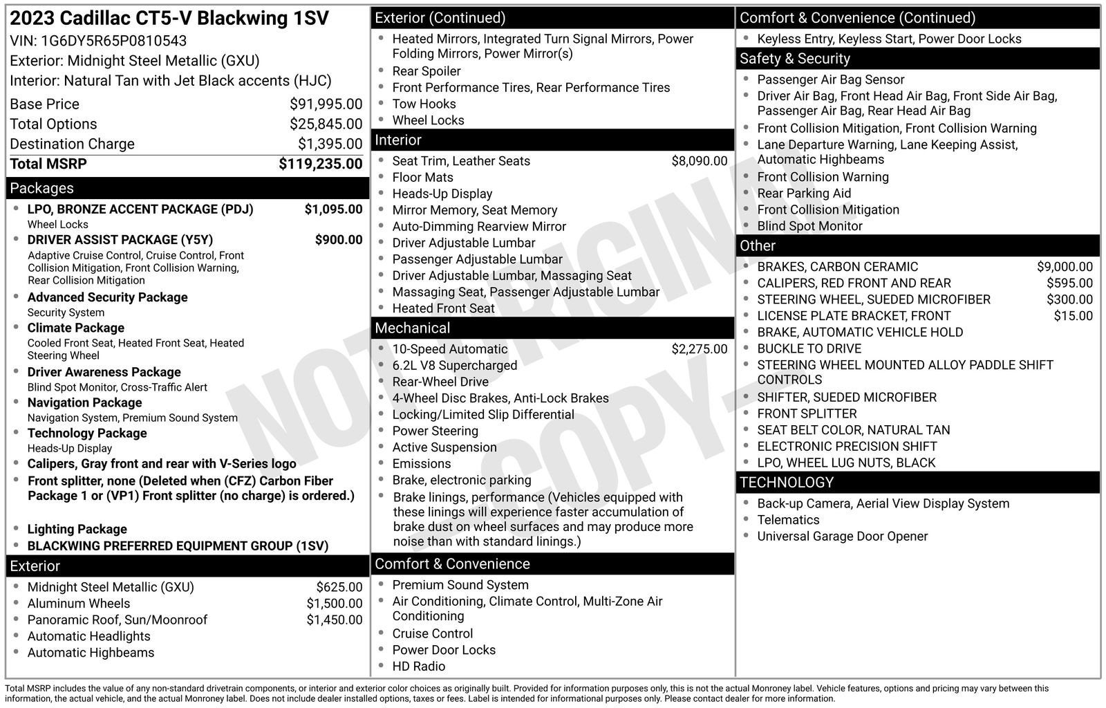2023 Cadillac CT5-V V-Series Blackwing