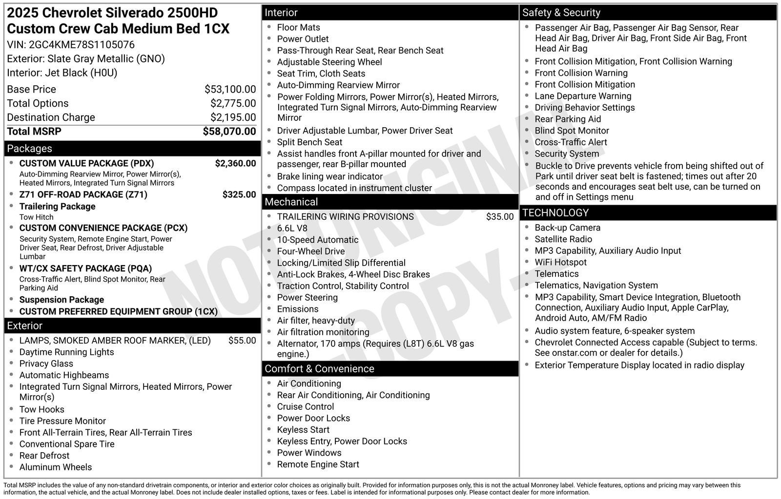 2025 Chevrolet Silverado 2500 HD Custom
