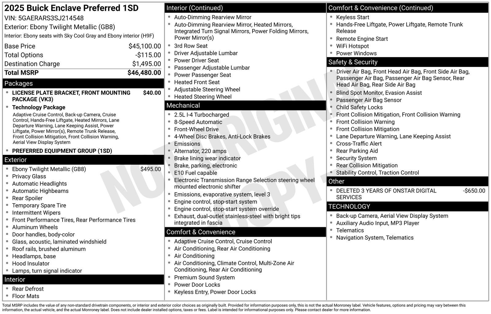 2025 Buick Enclave Preferred