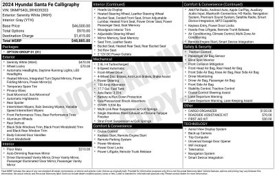 2024 Hyundai Santa Fe Calligraphy
