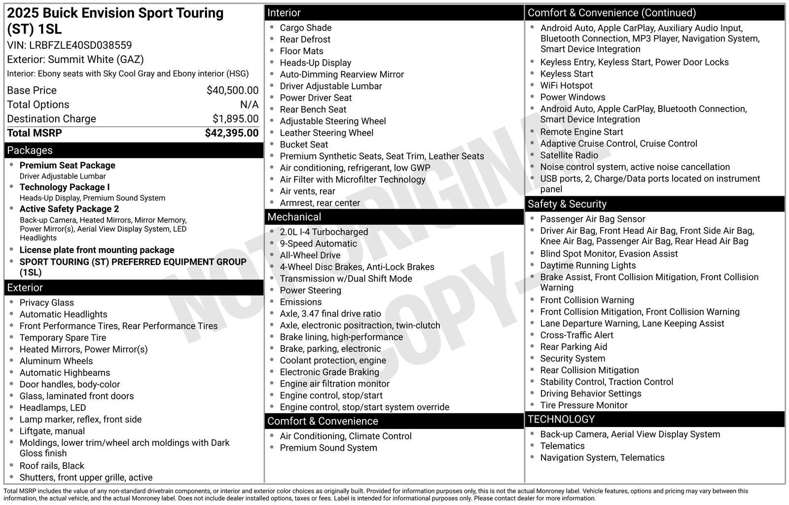 2025 Buick Envision Sport Touring