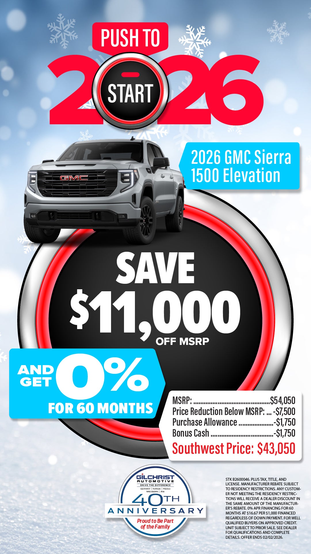 Shop $11,000 Off MSRP on 2026 GMC Sierra 1500!