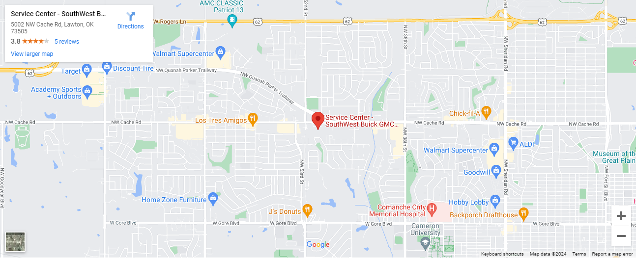 SouthWest Buick GMC of Lawton Map