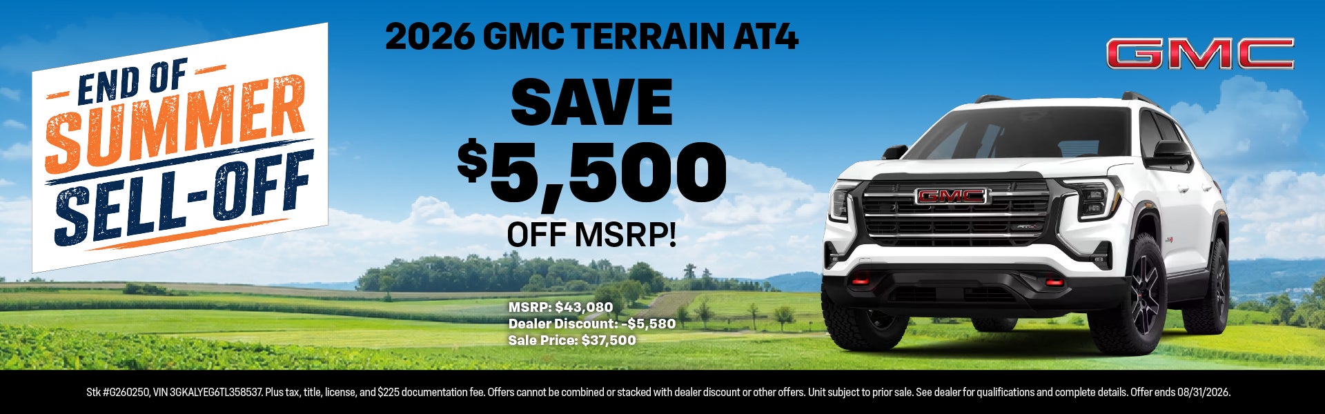 2026 GMC Terrain Offer