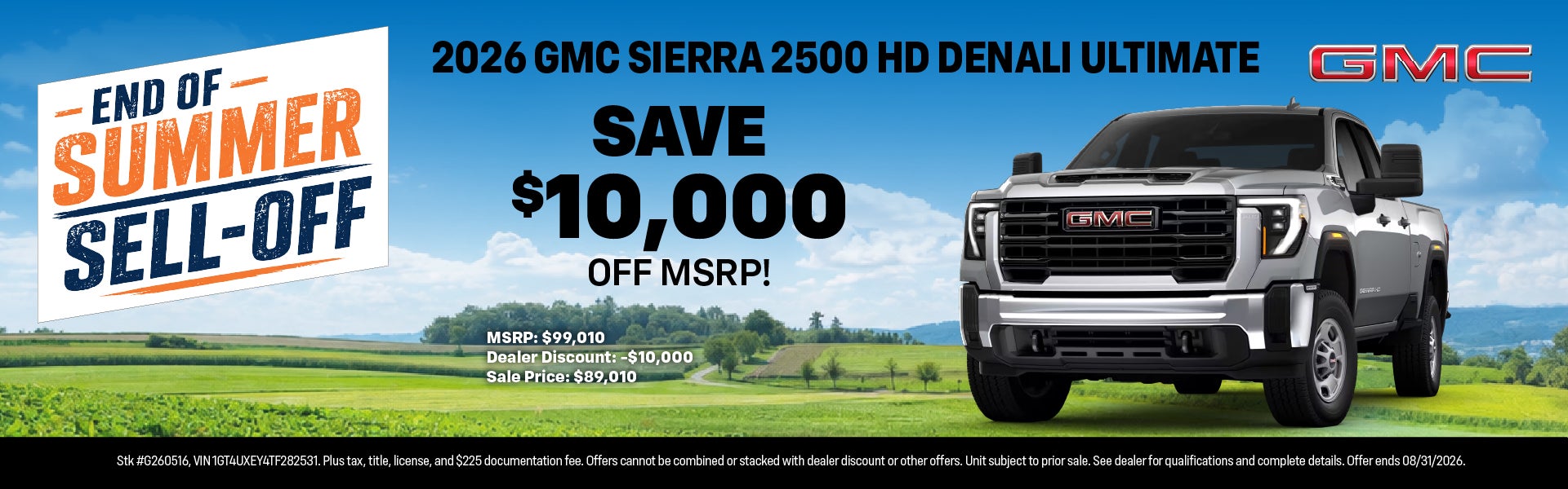 2026 GMC Sierra 2500 HD Offer