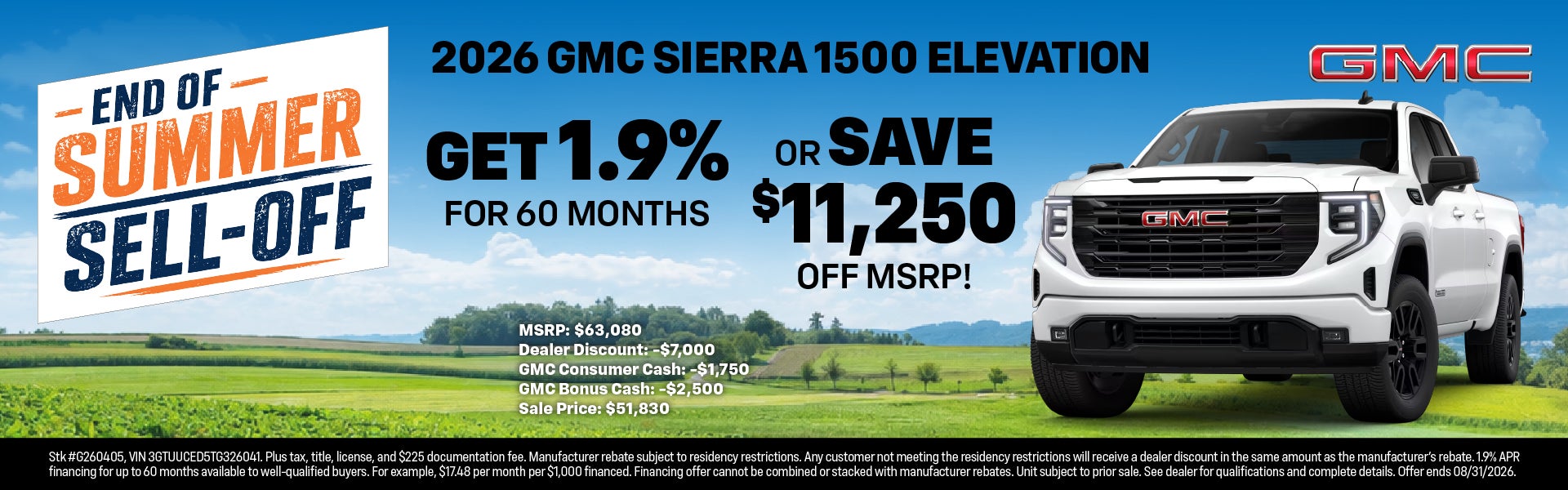 2026 GMC Sierra 1500 Offer